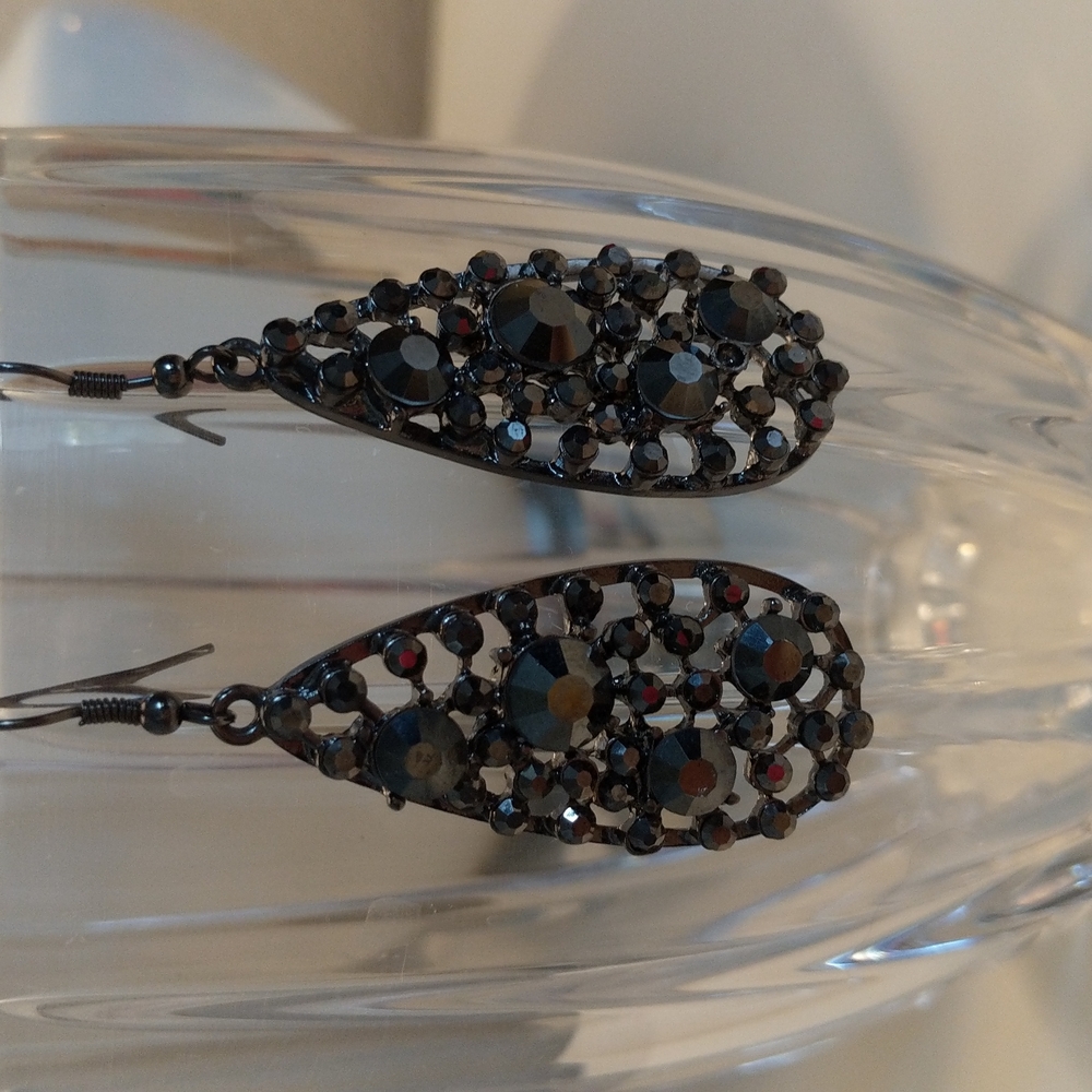 Park Lane black dangle earrings